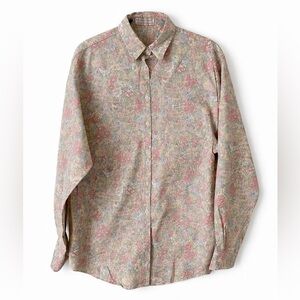 Vintage Guess Floral Button Down Dress Shirt